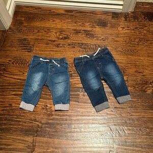 Cat and jack Baby jeans knit joggers size 6-9 months. Very soft and EUC